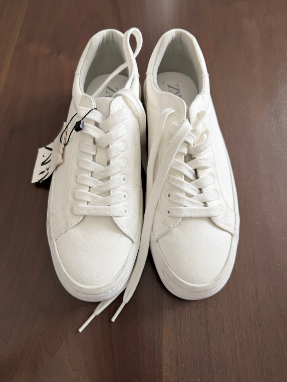 Zara Mens White Casual Sneaker NWT Size 7.5